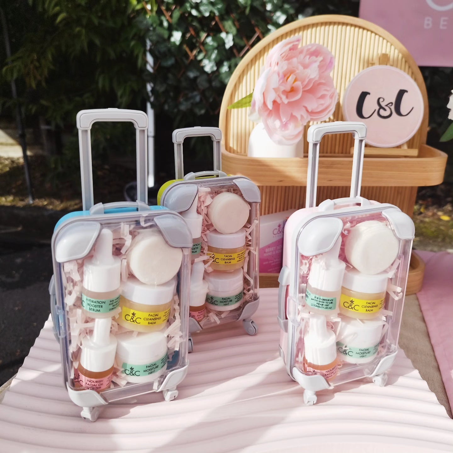On-The-Go Mini Skincare Suitcase
