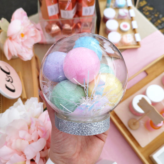 Bath Bomb Snow Globe