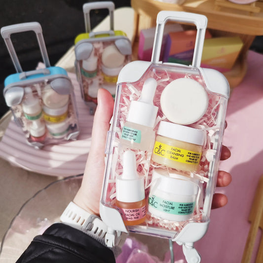 On-The-Go Mini Skincare Suitcase